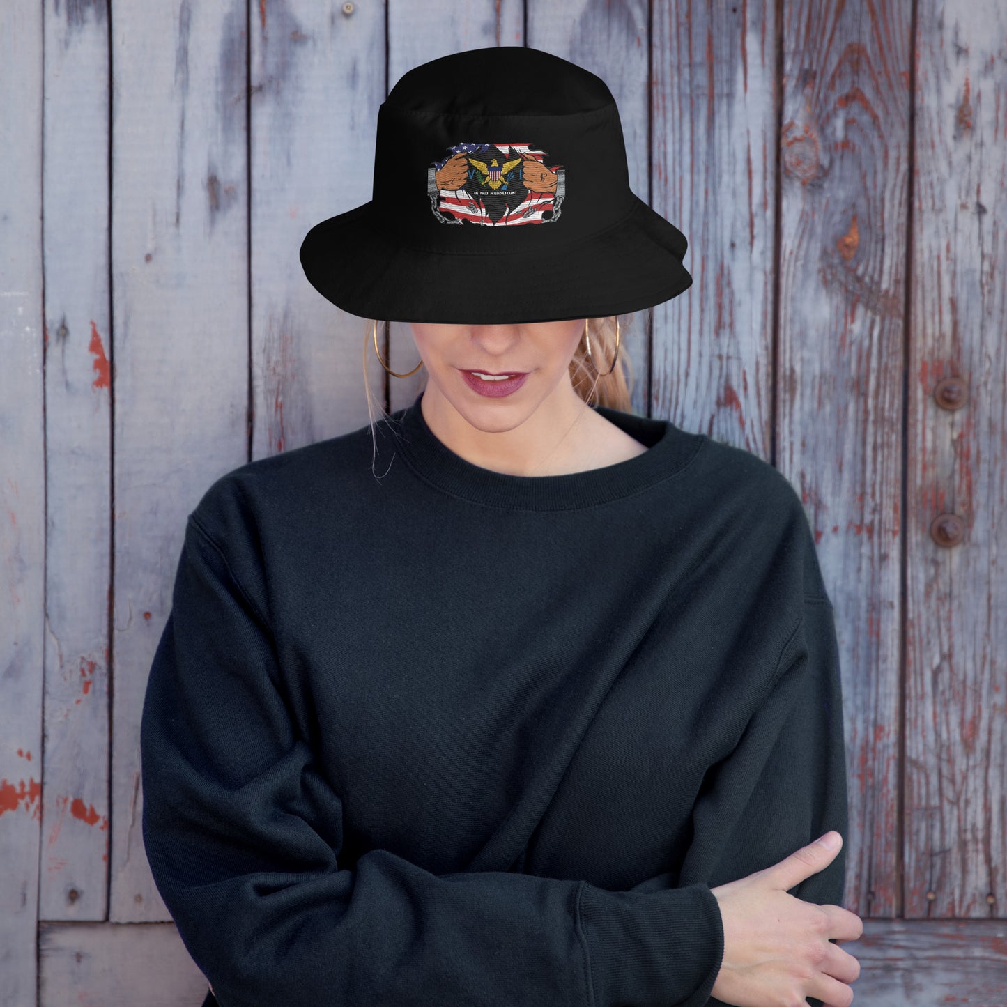 Midnight Shore: Virgin Islands Black Bucket Hat