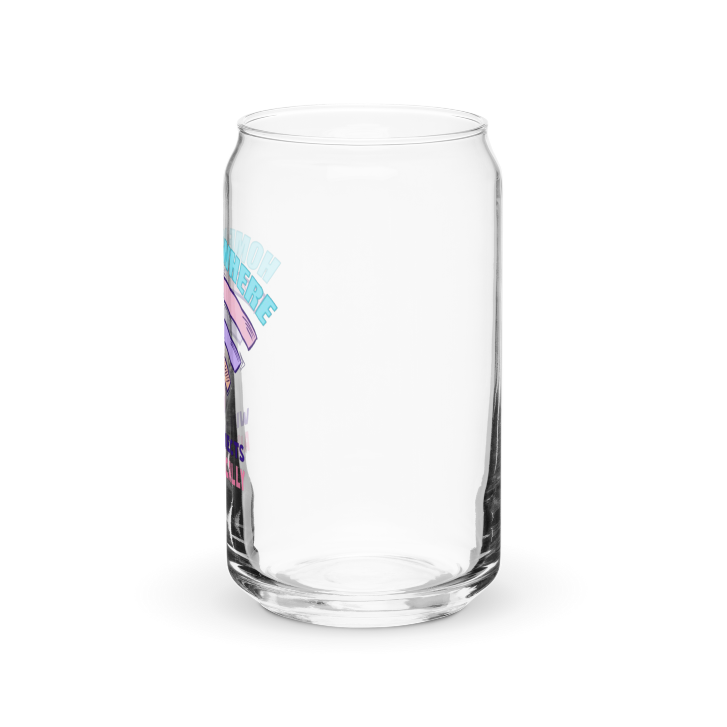 a clear glass with a black background