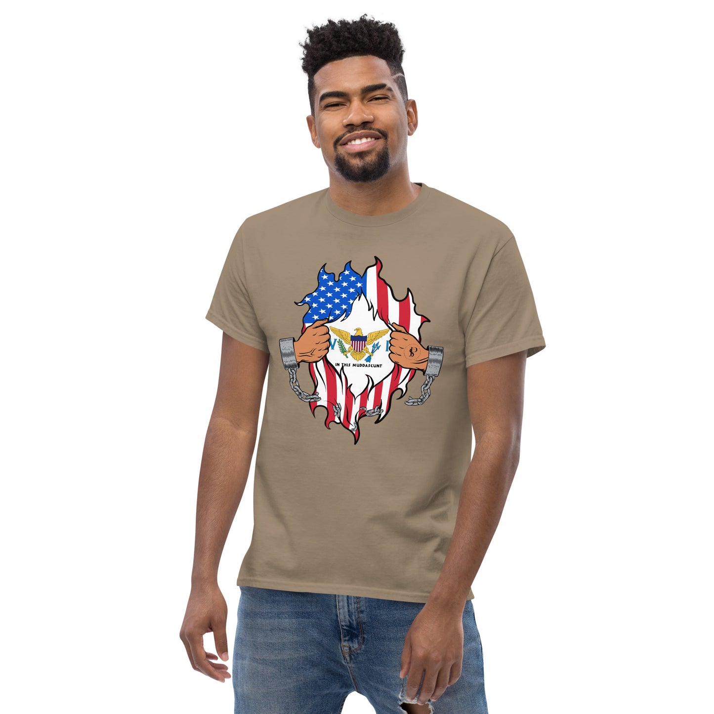 Tropical Tranquility: Virgin Islands Men's Classic Tee