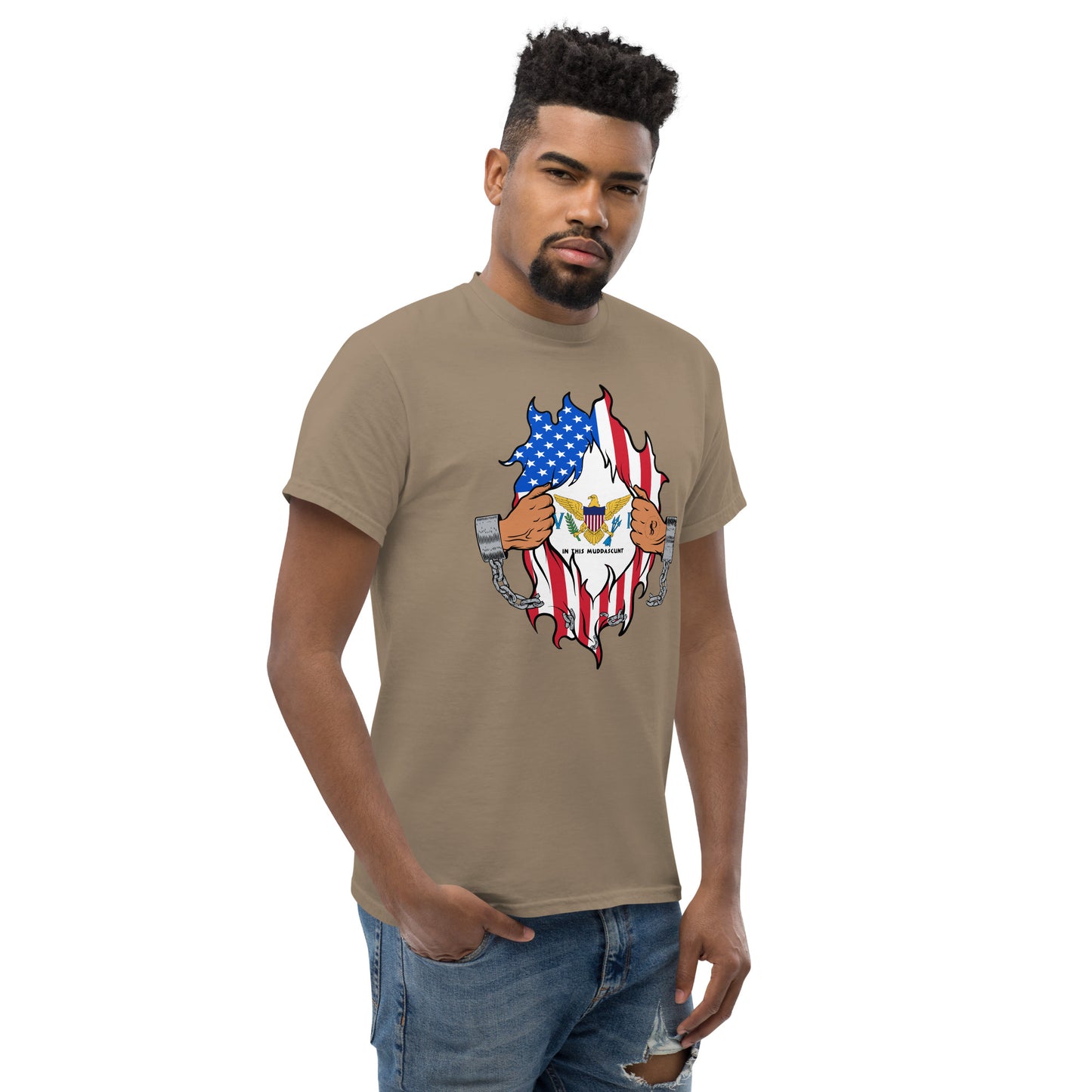 Tropical Tranquility: Virgin Islands Men's Classic Tee