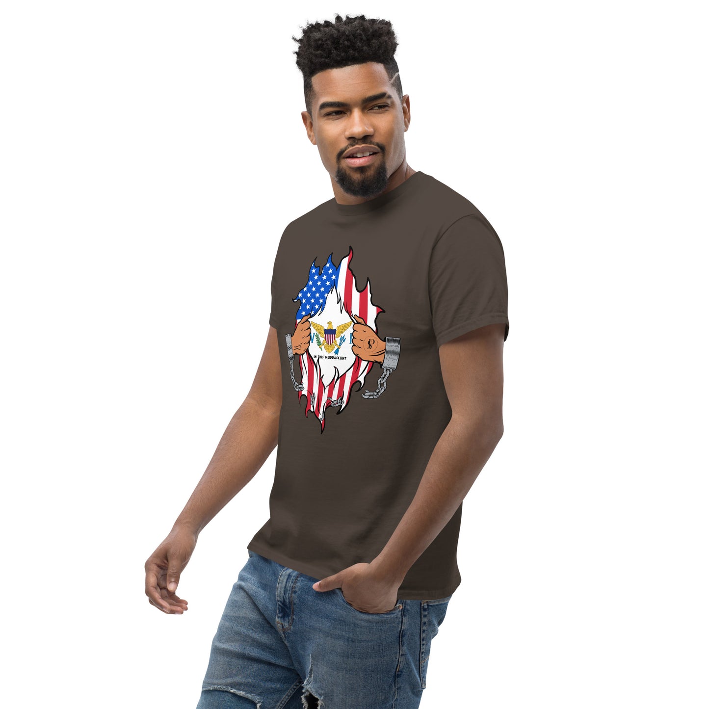 Tropical Tranquility: Virgin Islands Men's Classic Tee