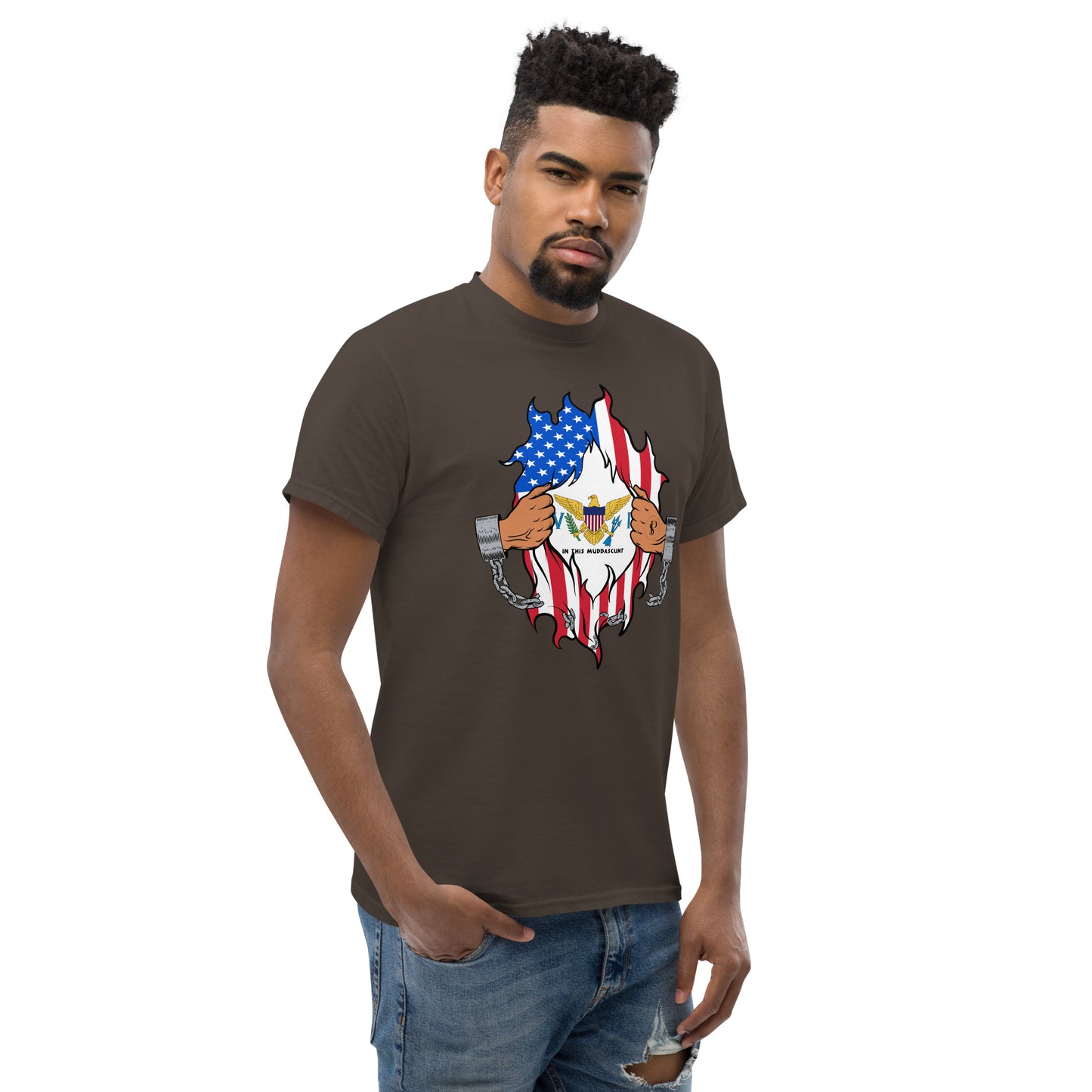 Tropical Tranquility: Virgin Islands Men's Classic Tee