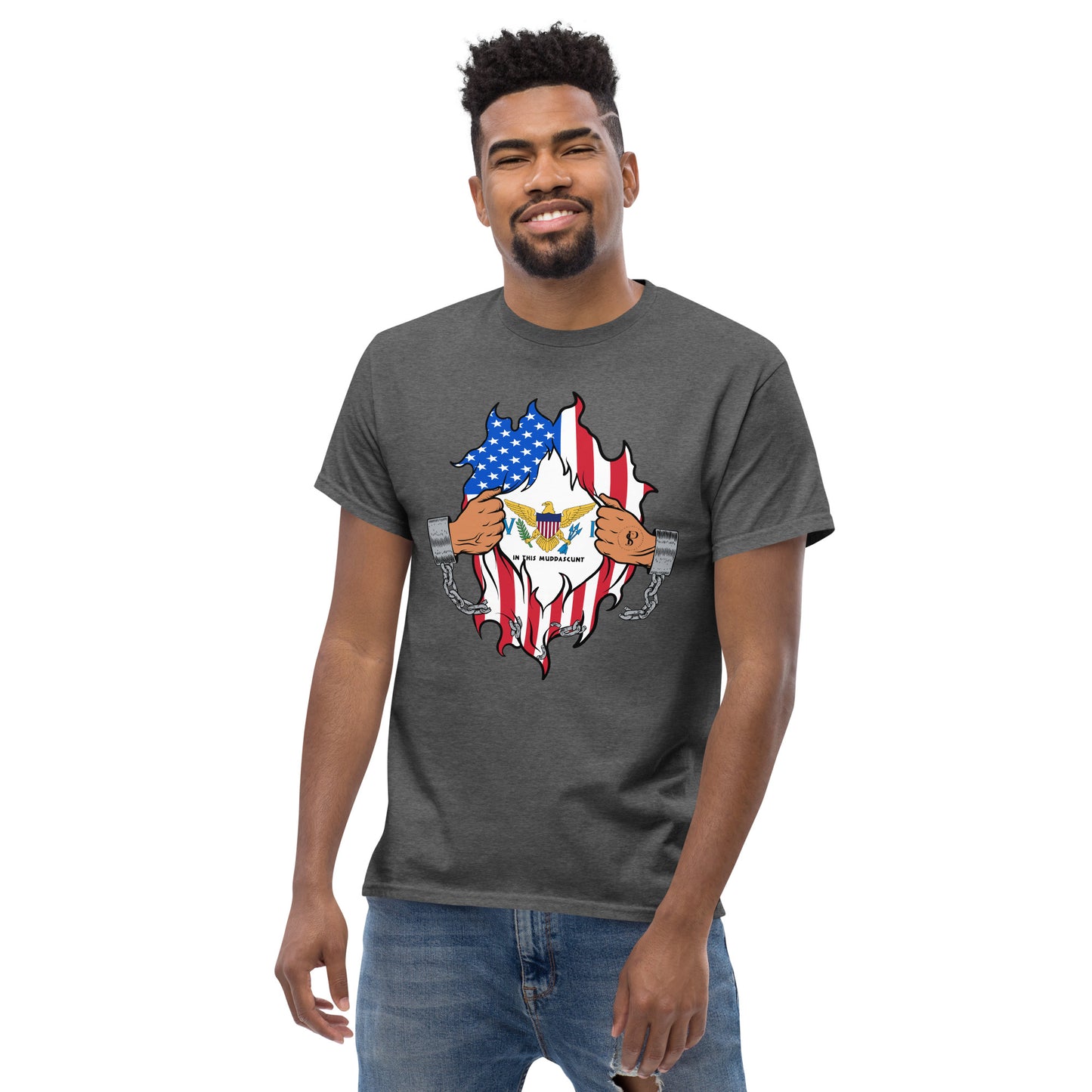 Tropical Tranquility: Virgin Islands Men's Classic Tee