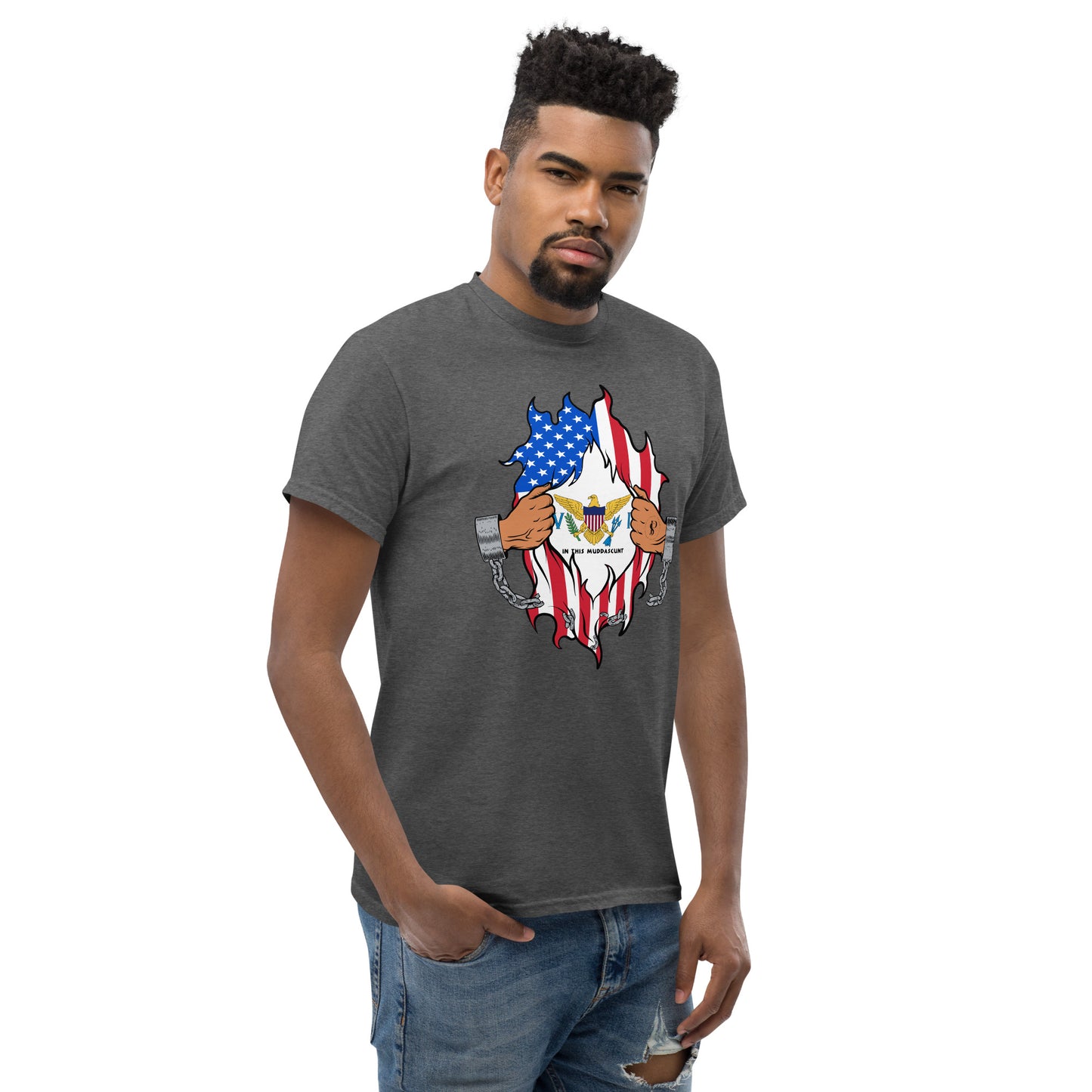 Tropical Tranquility: Virgin Islands Men's Classic Tee