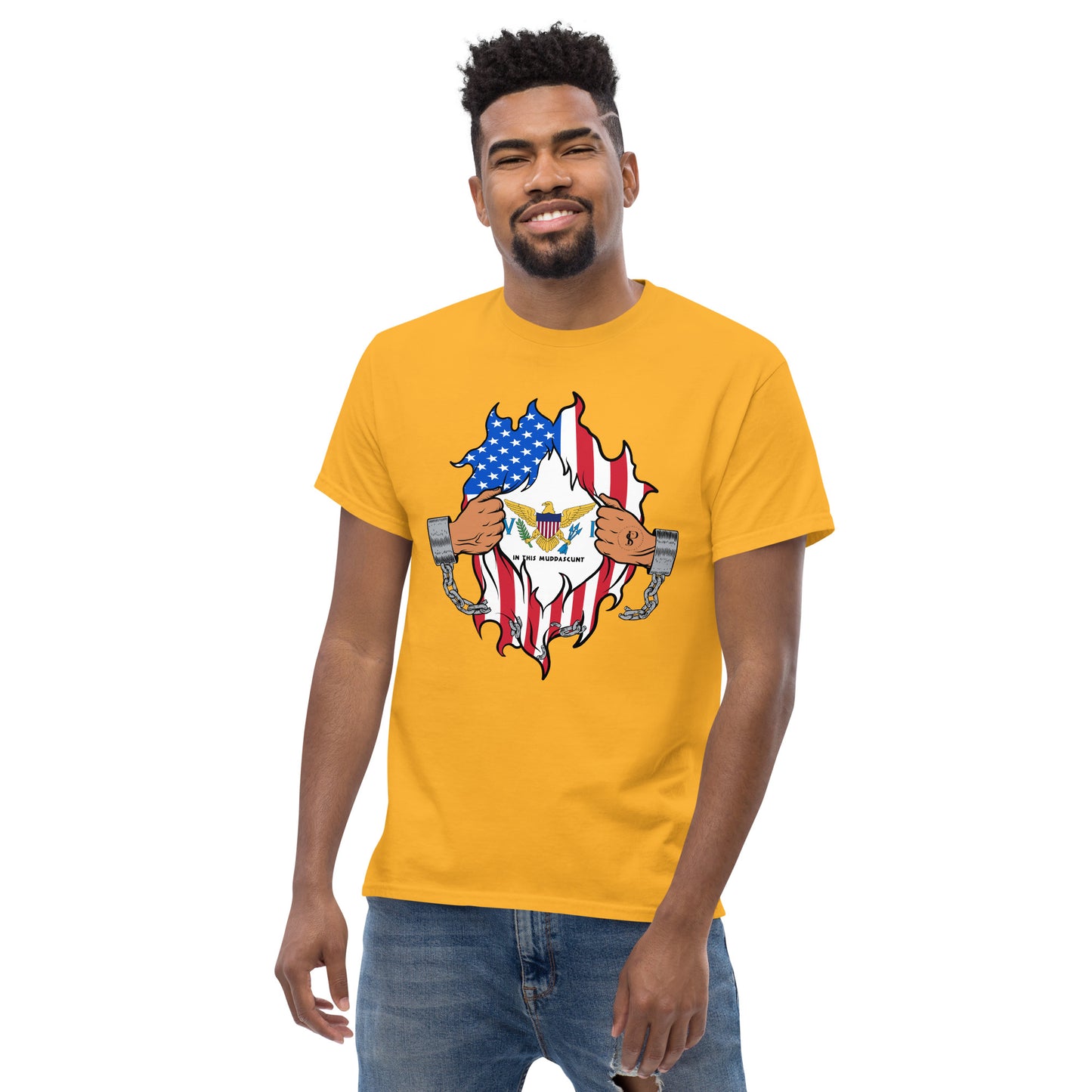 Tropical Tranquility: Virgin Islands Men's Classic Tee