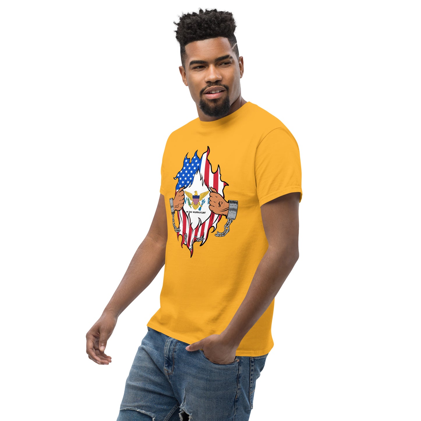 Tropical Tranquility: Virgin Islands Men's Classic Tee