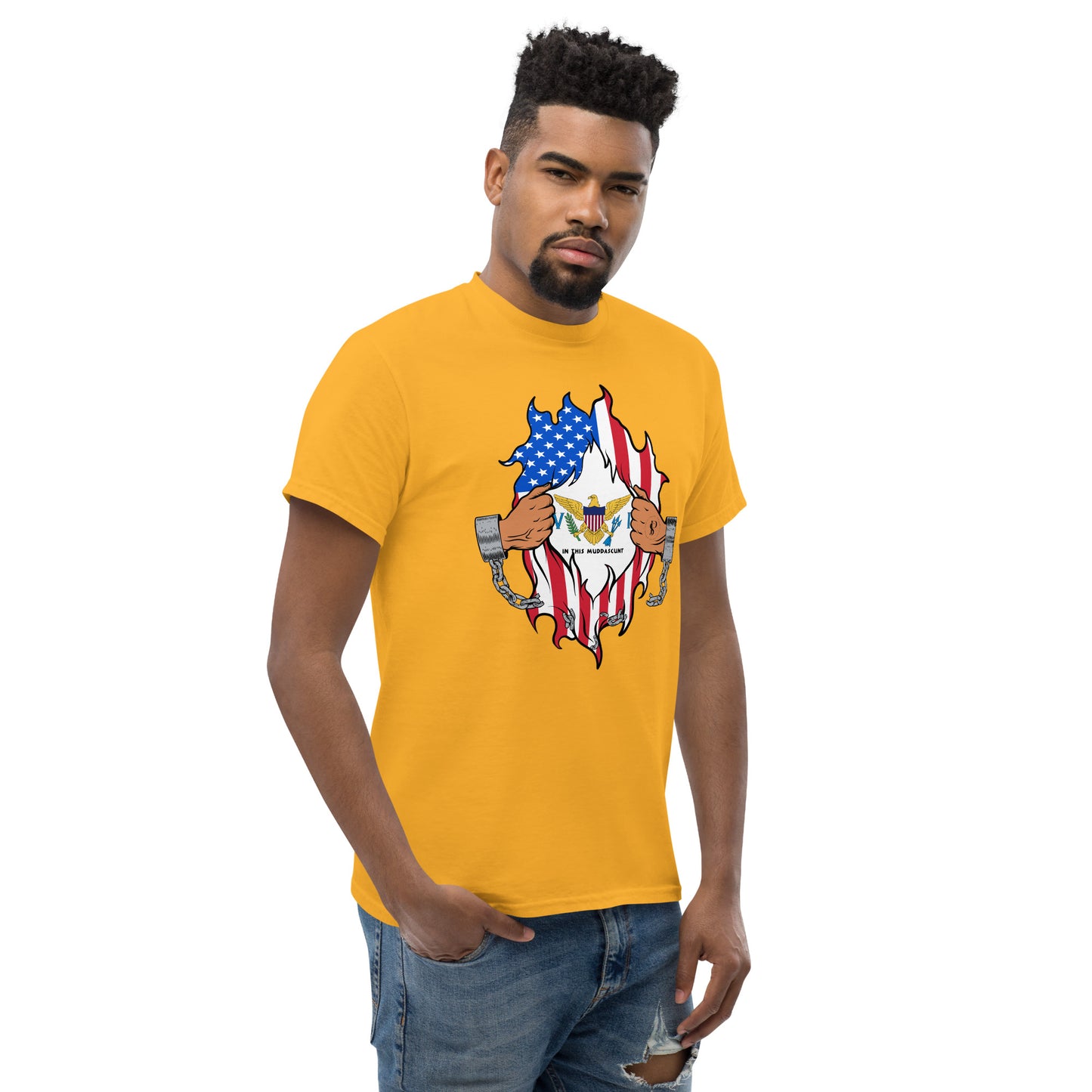 Tropical Tranquility: Virgin Islands Men's Classic Tee