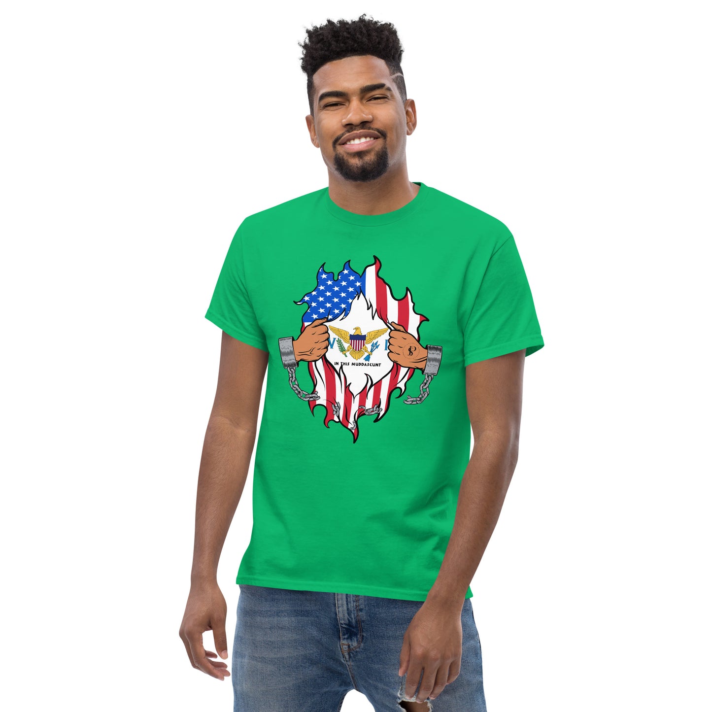 Tropical Tranquility: Virgin Islands Men's Classic Tee
