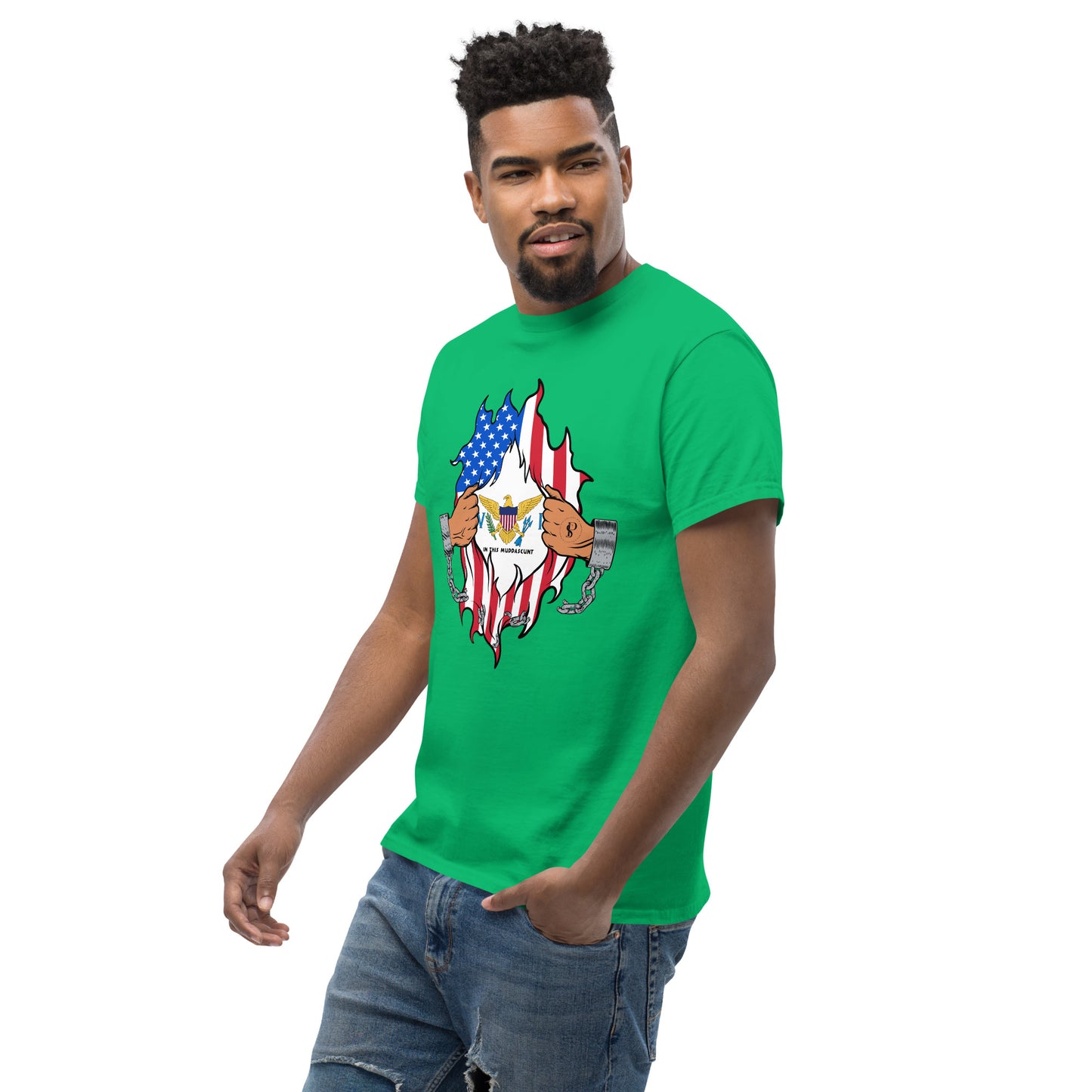 Tropical Tranquility: Virgin Islands Men's Classic Tee