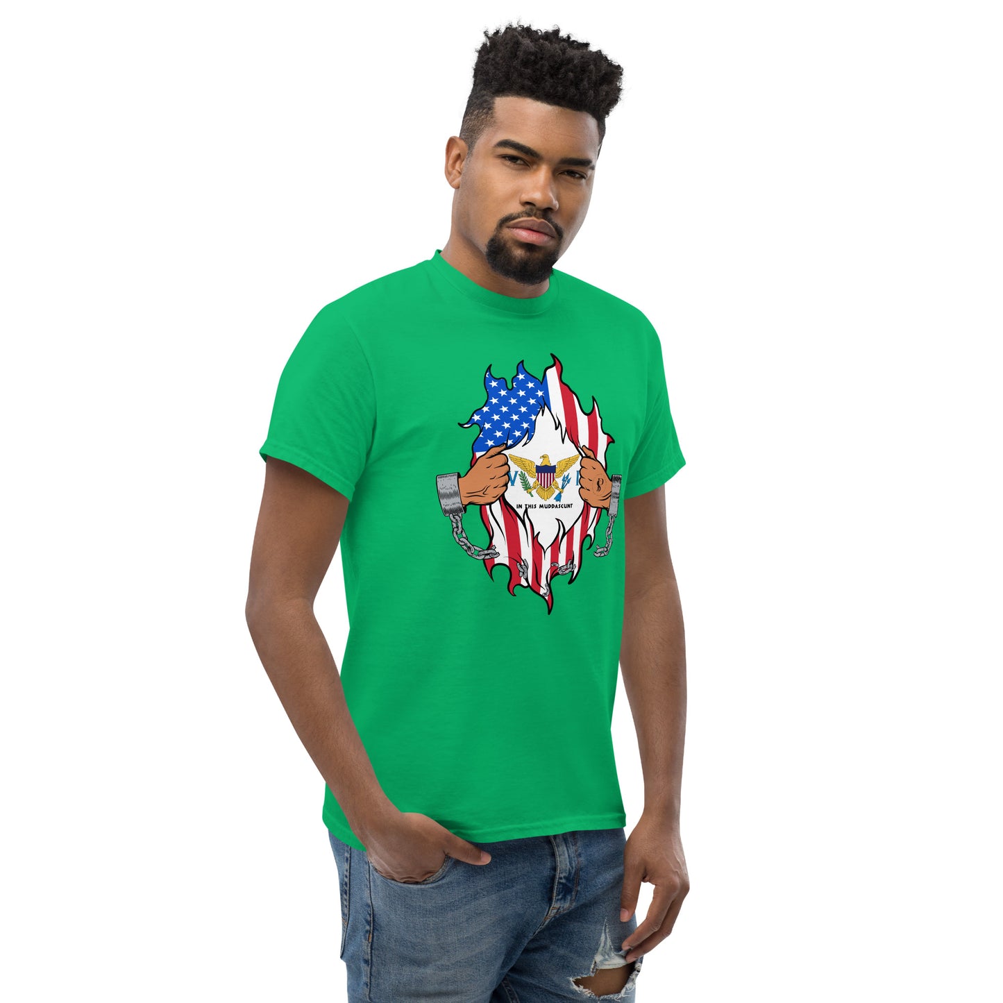 Tropical Tranquility: Virgin Islands Men's Classic Tee