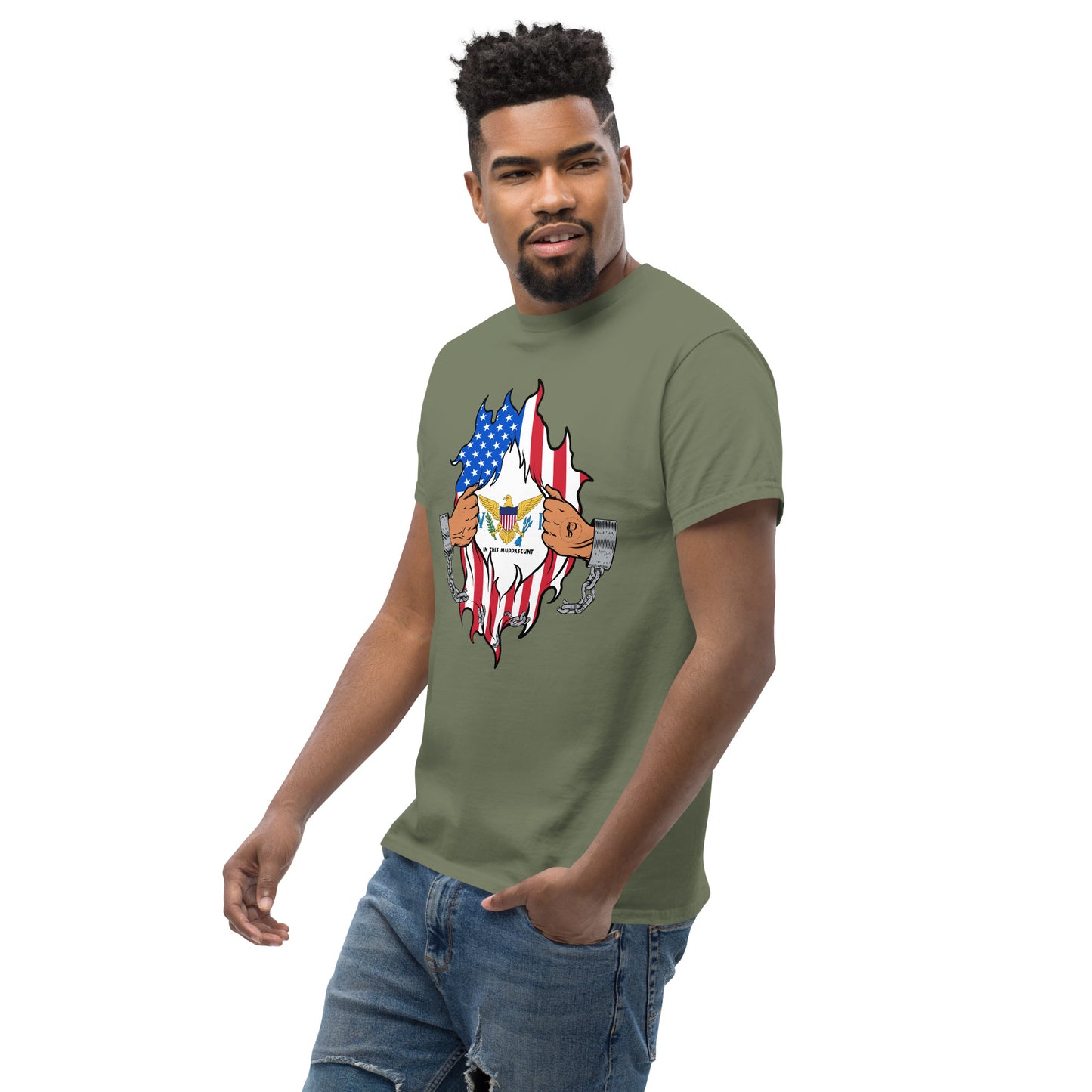 Tropical Tranquility: Virgin Islands Men's Classic Tee