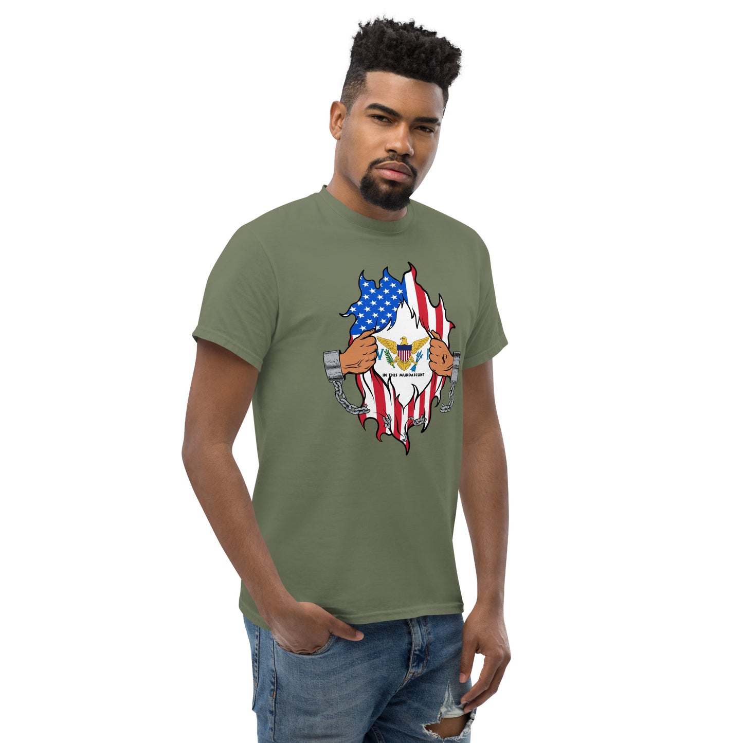 Tropical Tranquility: Virgin Islands Men's Classic Tee
