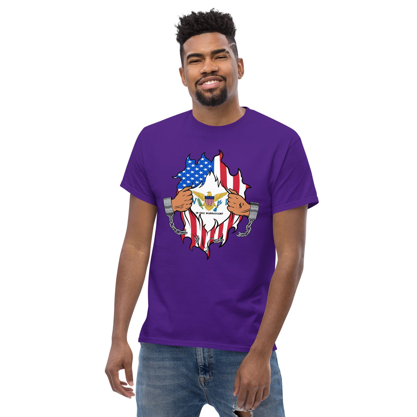 Tropical Tranquility: Virgin Islands Men's Classic Tee
