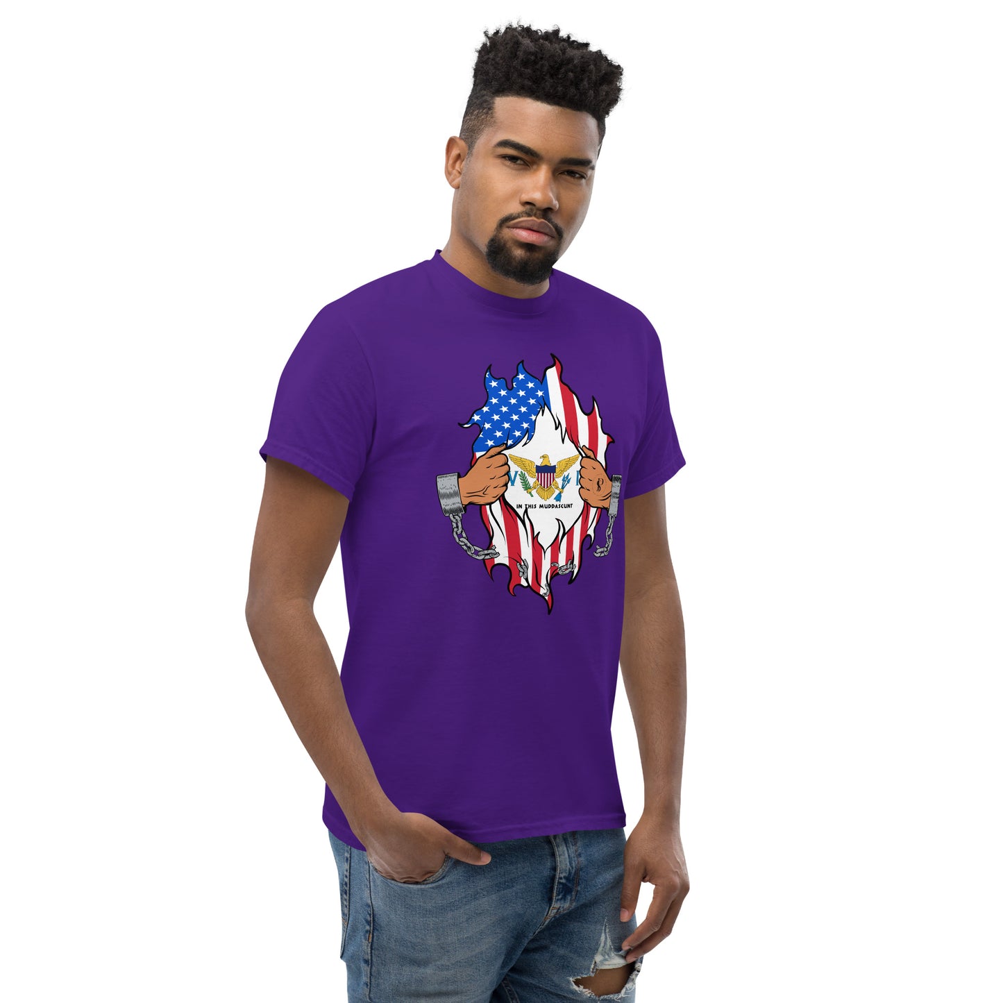 Tropical Tranquility: Virgin Islands Men's Classic Tee