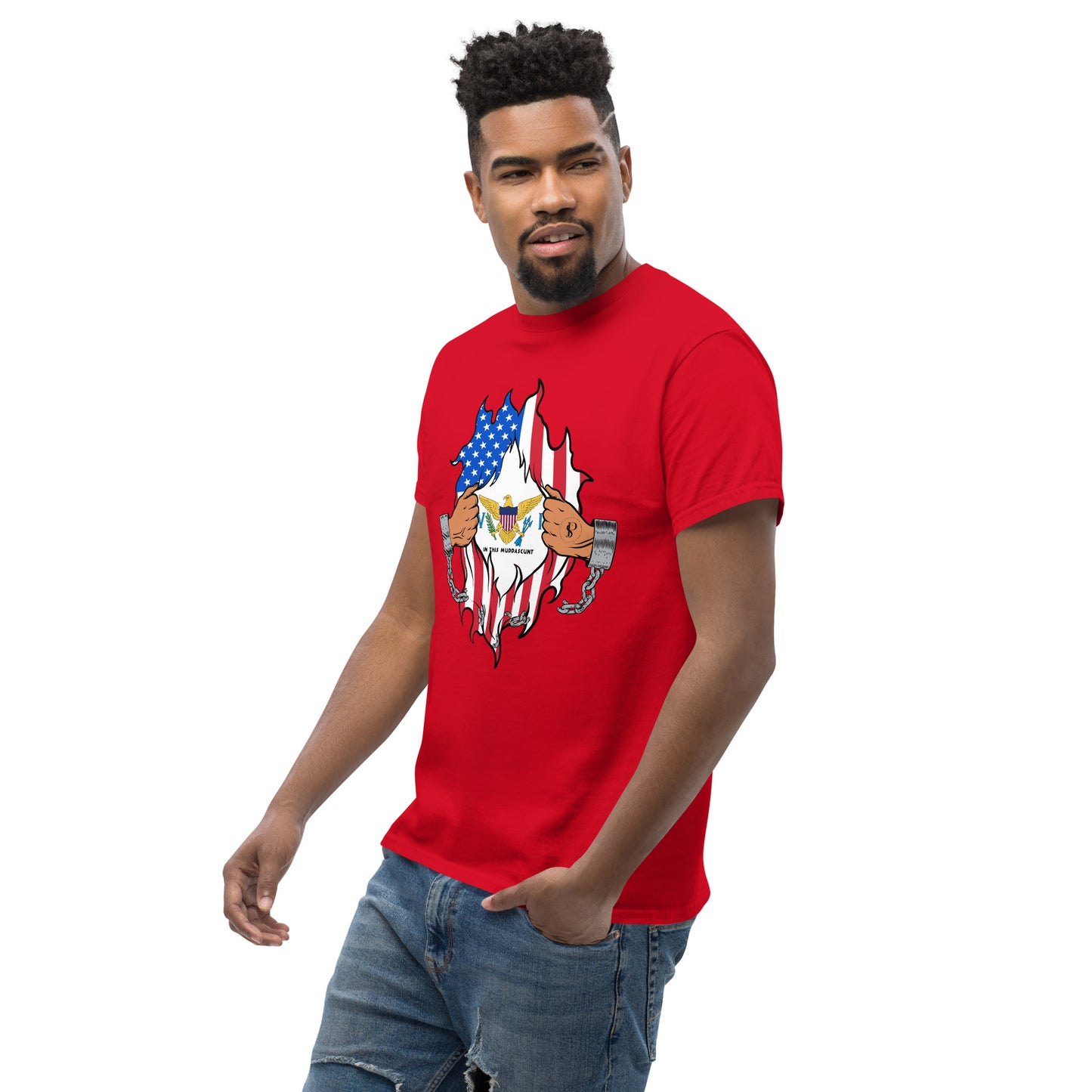 Tropical Tranquility: Virgin Islands Men's Classic Tee