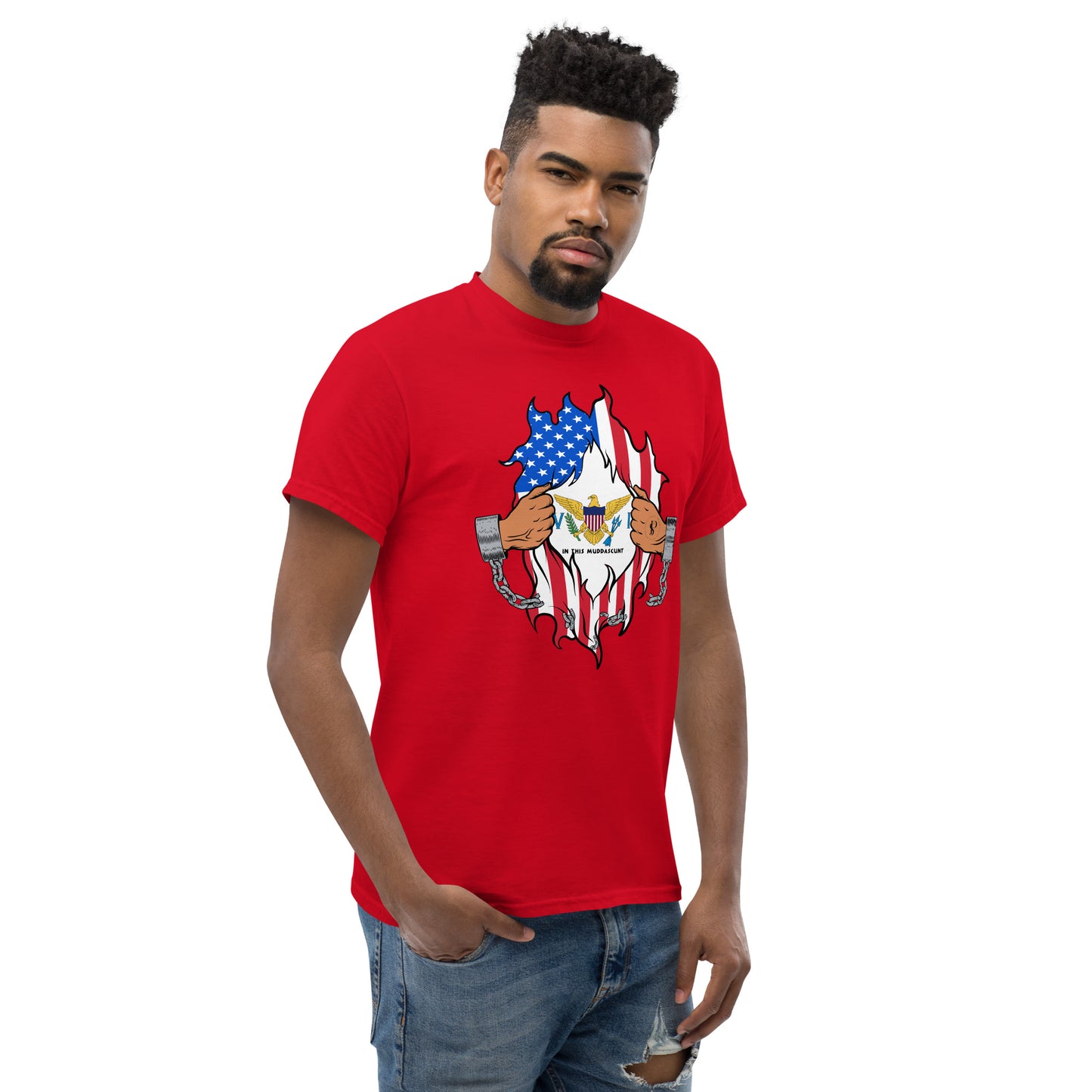 Tropical Tranquility: Virgin Islands Men's Classic Tee