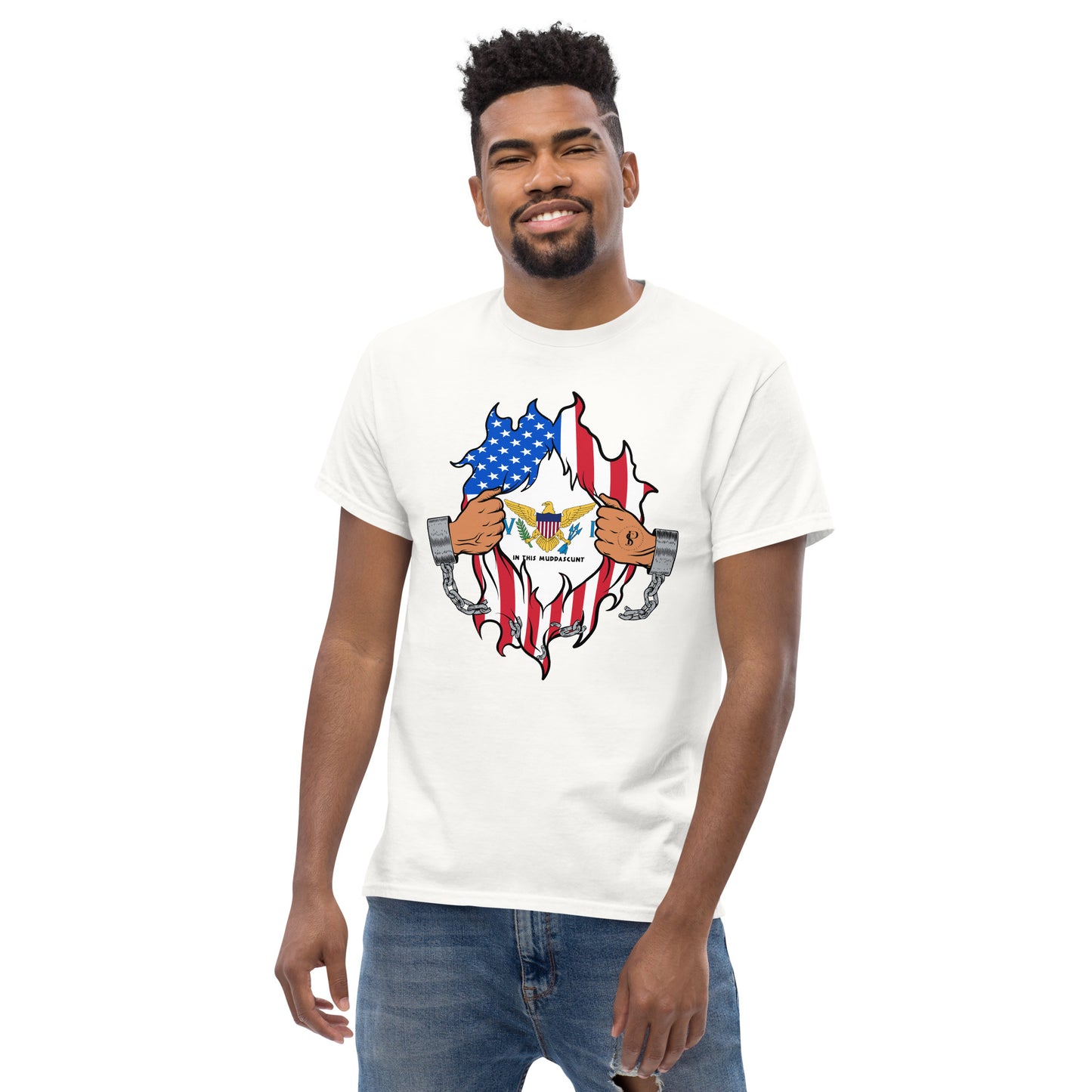 Tropical Tranquility: Virgin Islands Men's Classic Tee