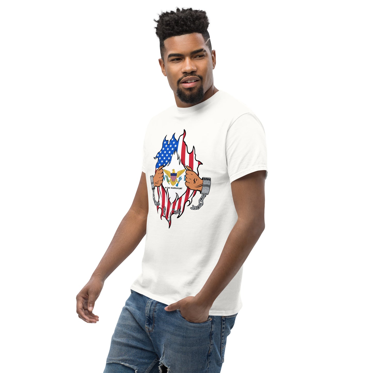 Tropical Tranquility: Virgin Islands Men's Classic Tee