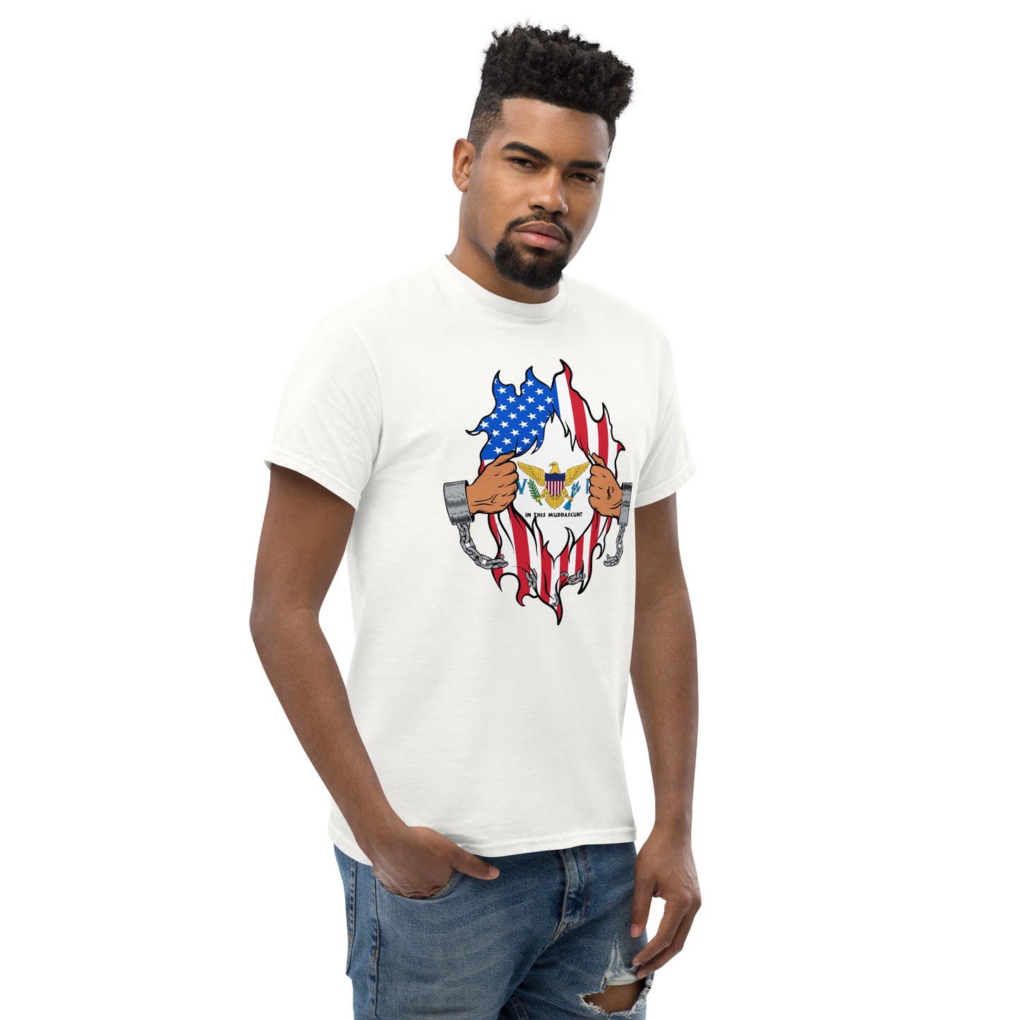 Tropical Tranquility: Virgin Islands Men's Classic Tee