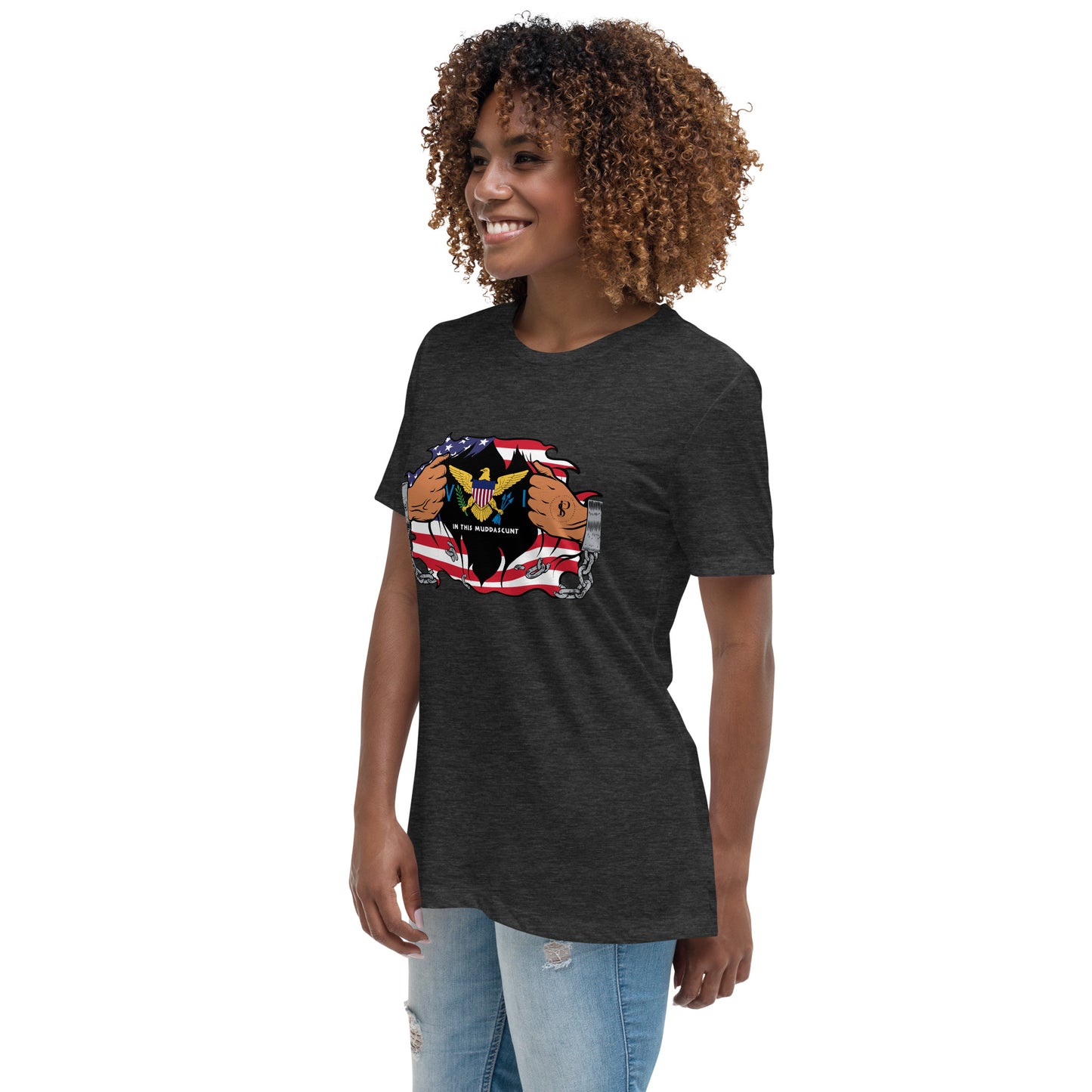 Seaside Serenity: Virgin Islands Women’s Relaxed Tee