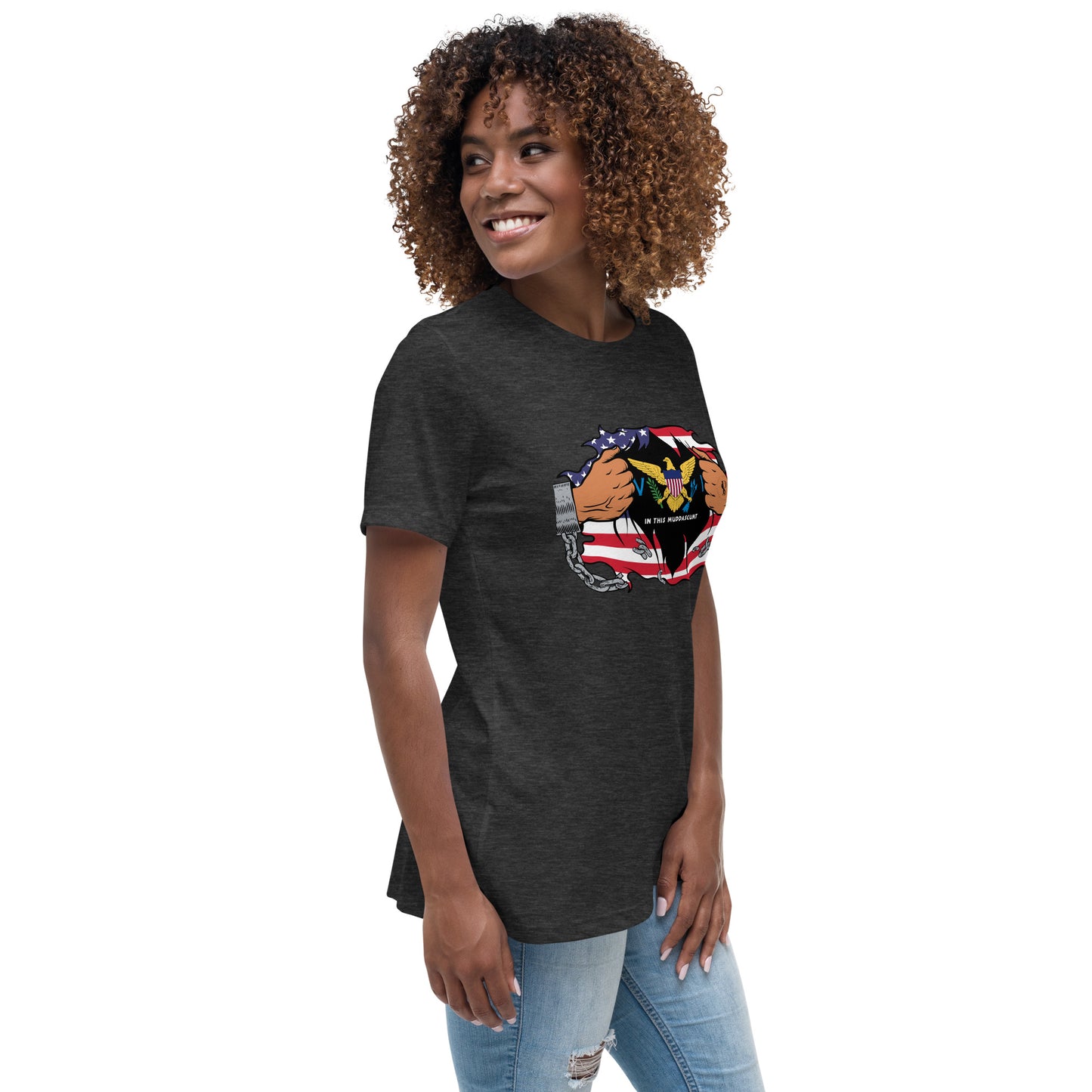 Seaside Serenity: Virgin Islands Women’s Relaxed Tee
