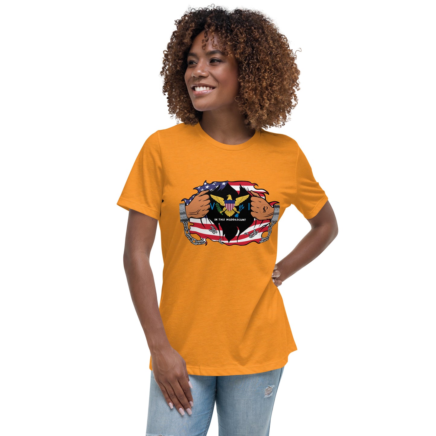 Seaside Serenity: Virgin Islands Women’s Relaxed Tee
