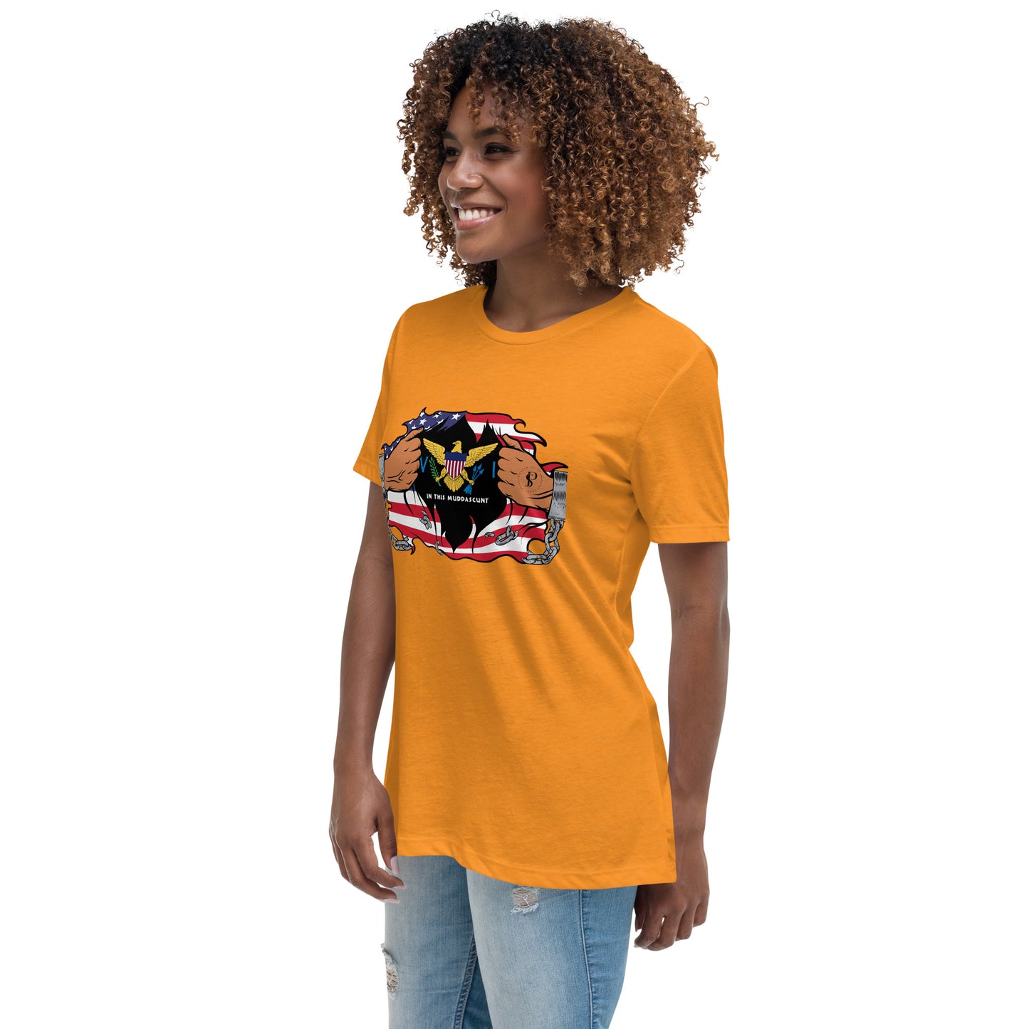 Seaside Serenity: Virgin Islands Women’s Relaxed Tee