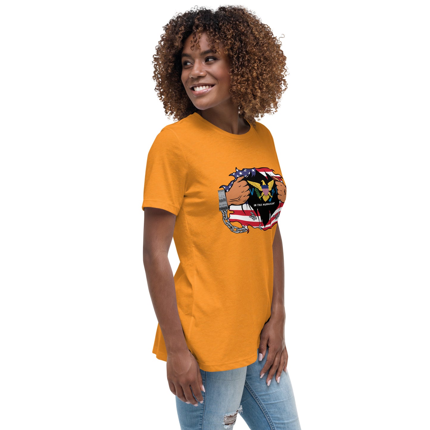 Seaside Serenity: Virgin Islands Women’s Relaxed Tee