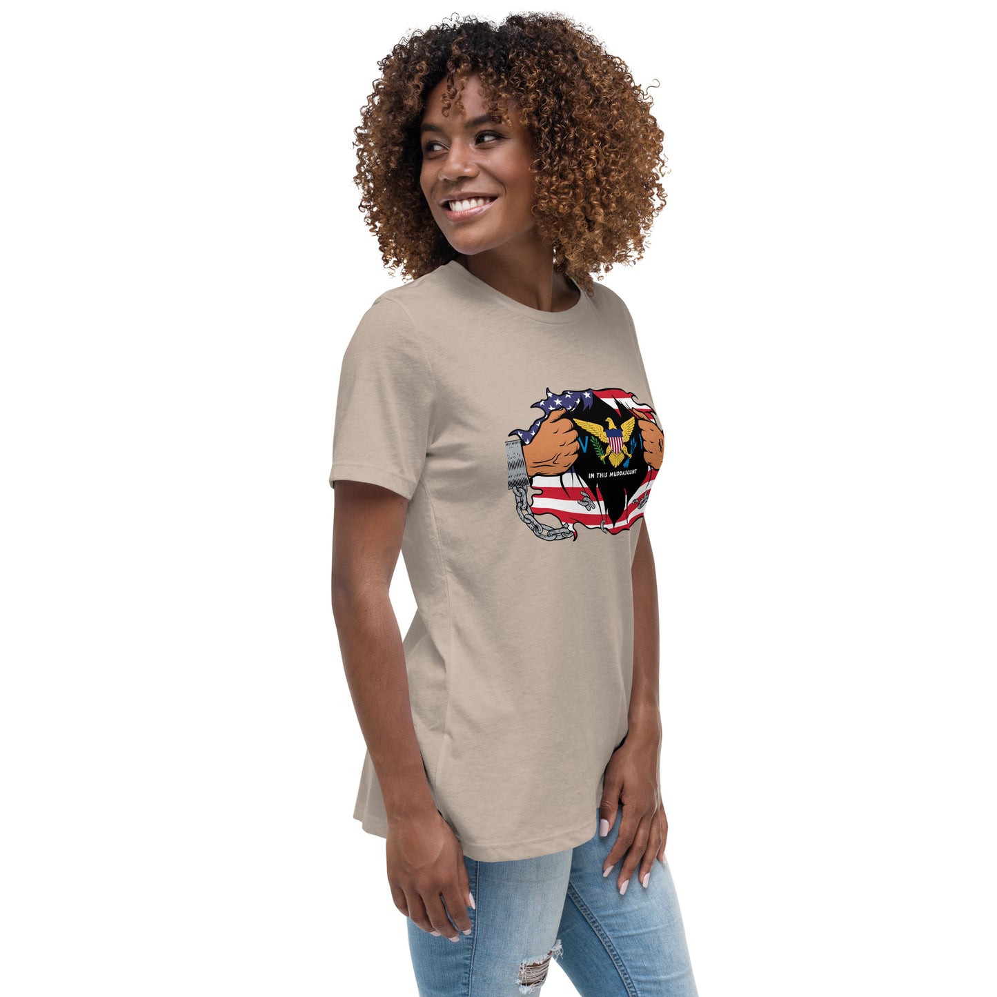 Seaside Serenity: Virgin Islands Women’s Relaxed Tee