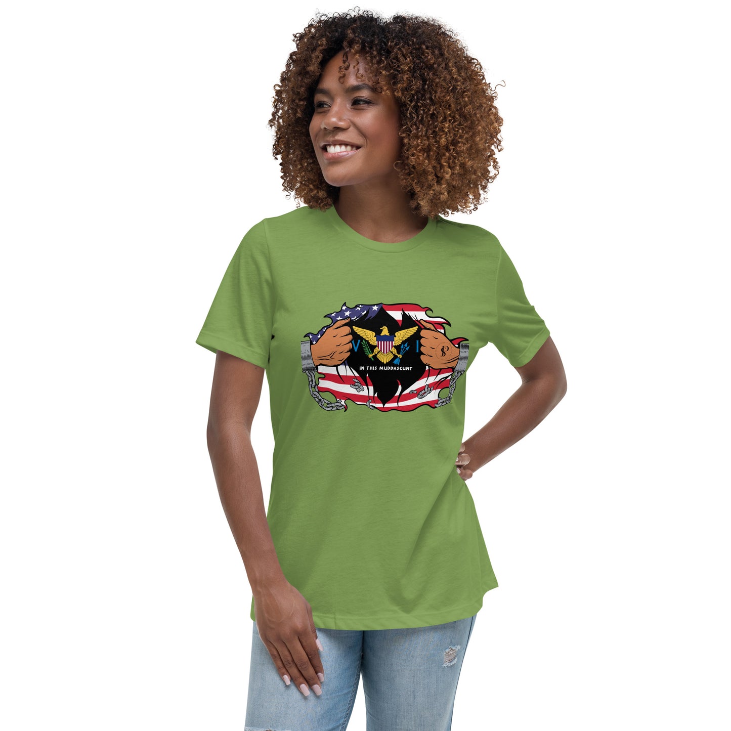 Seaside Serenity: Virgin Islands Women’s Relaxed Tee