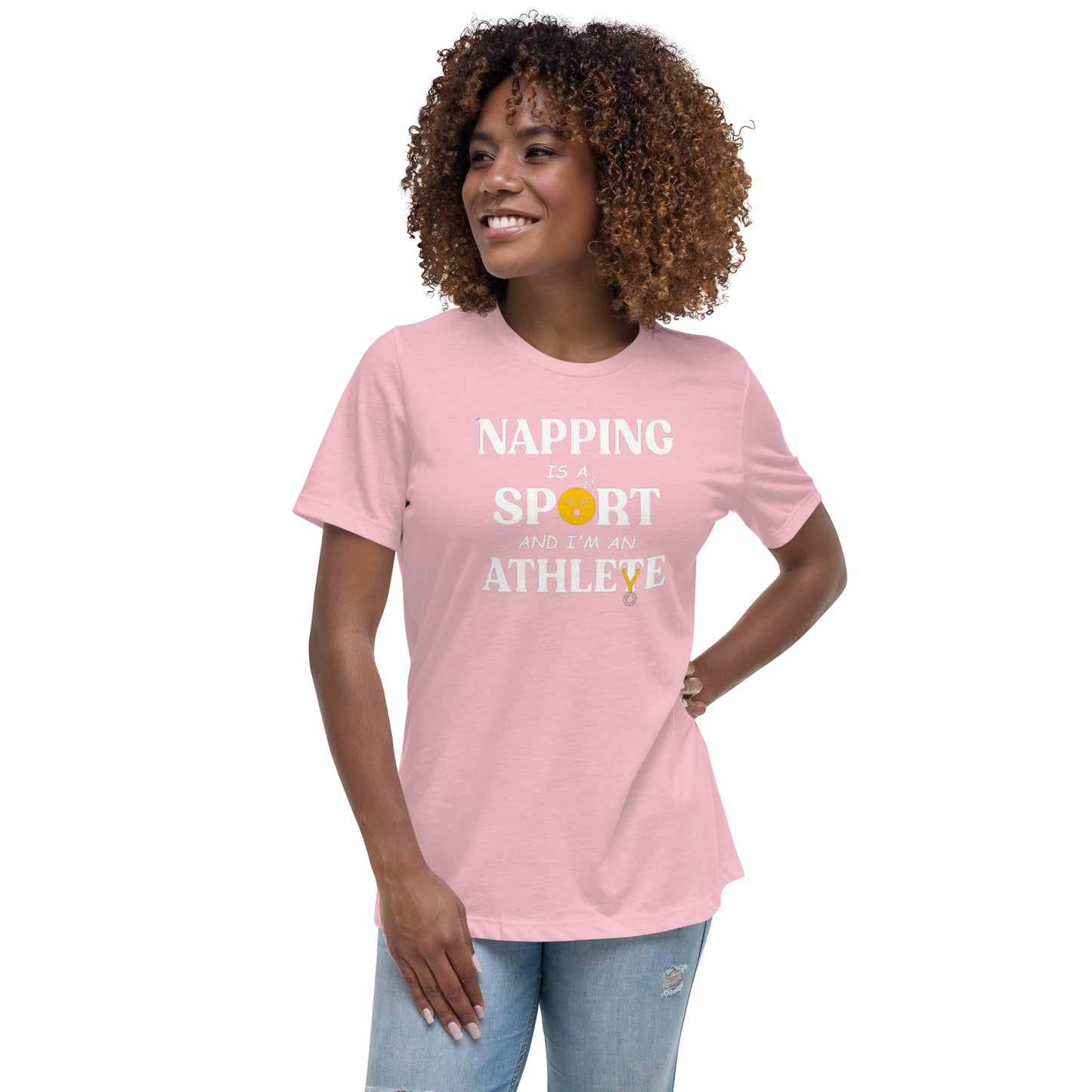 Napping is a Sport: Women's Ultra-Soft Relaxed Tee