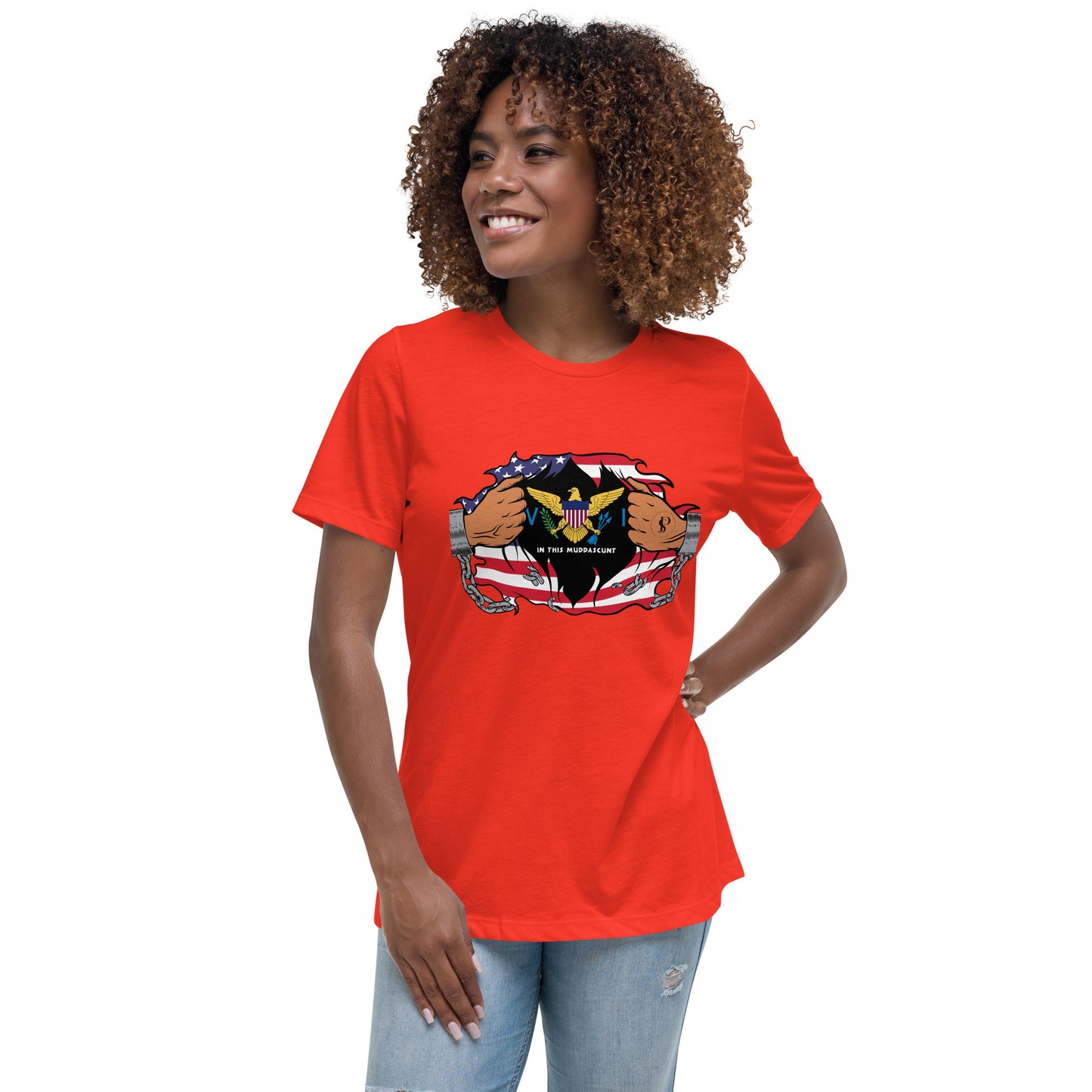 Seaside Serenity: Virgin Islands Women’s Relaxed Tee