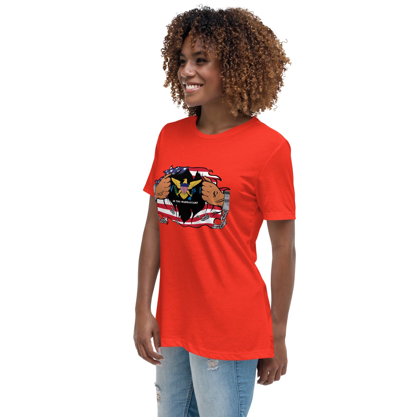 Seaside Serenity: Virgin Islands Women’s Relaxed Tee