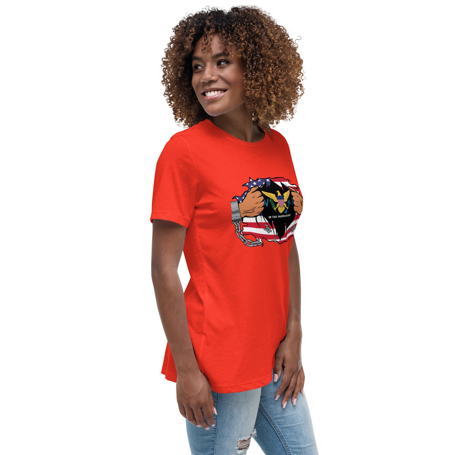 Seaside Serenity: Virgin Islands Women’s Relaxed Tee
