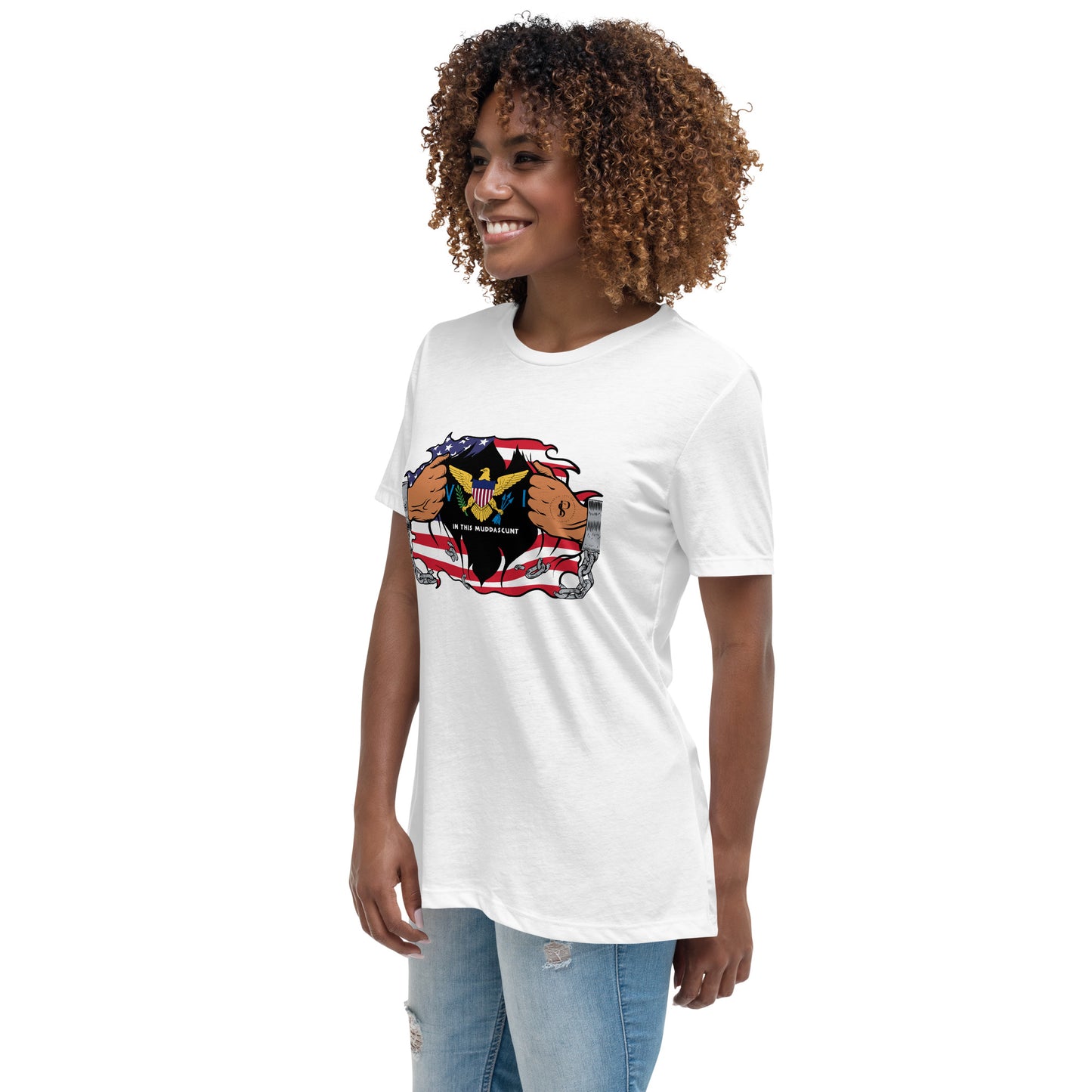 Seaside Serenity: Virgin Islands Women’s Relaxed Tee