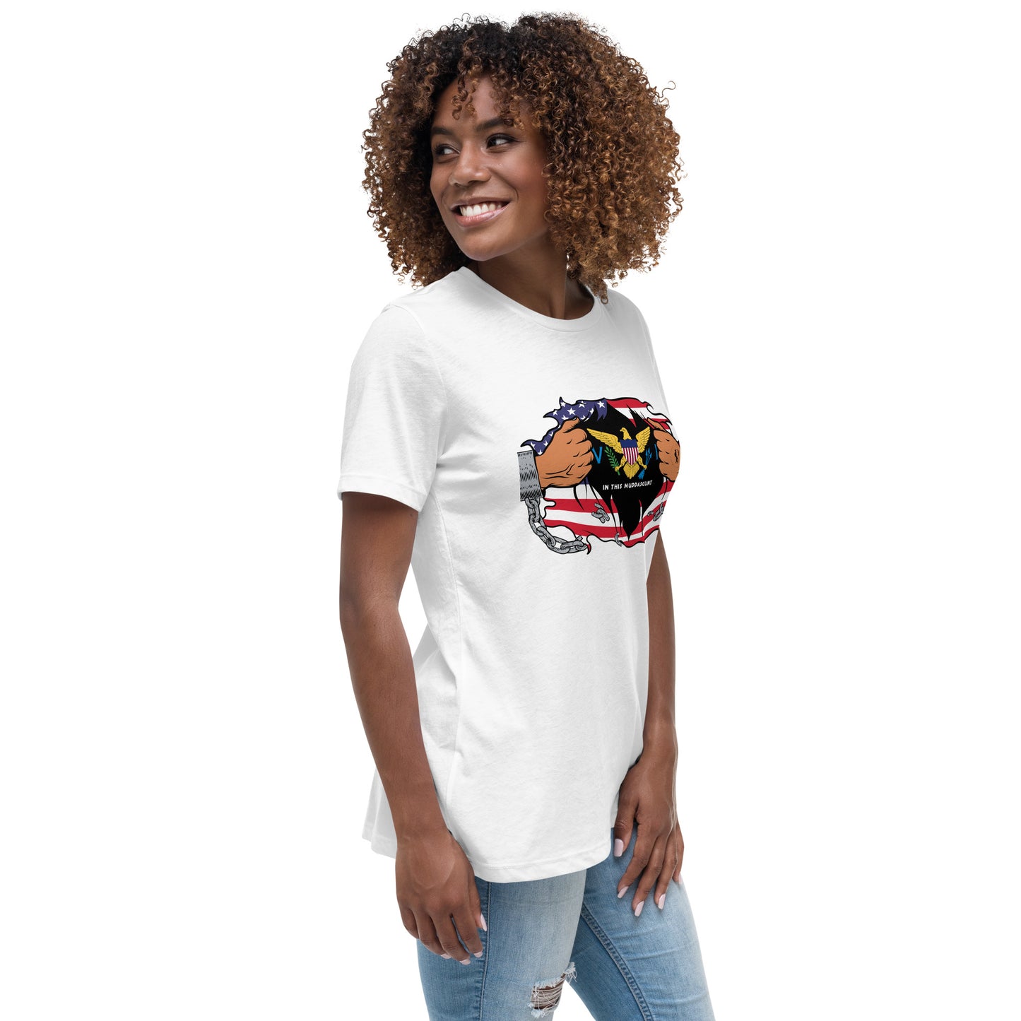 Seaside Serenity: Virgin Islands Women’s Relaxed Tee